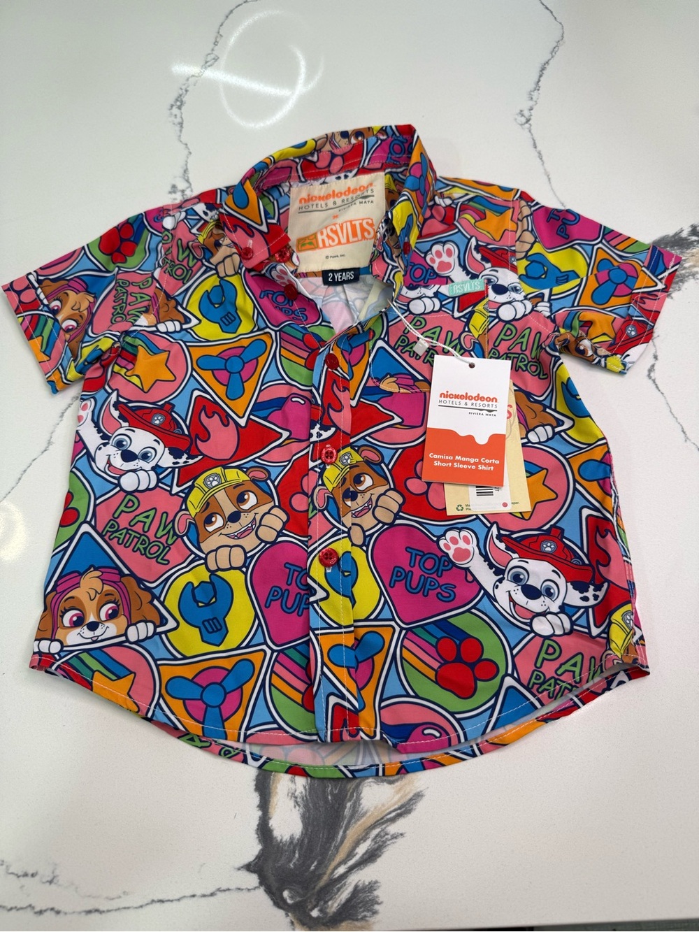 RSVLTS x Nickelodeon Resorts Youth 2 Paw Patrol Camp Shirt All-over Print